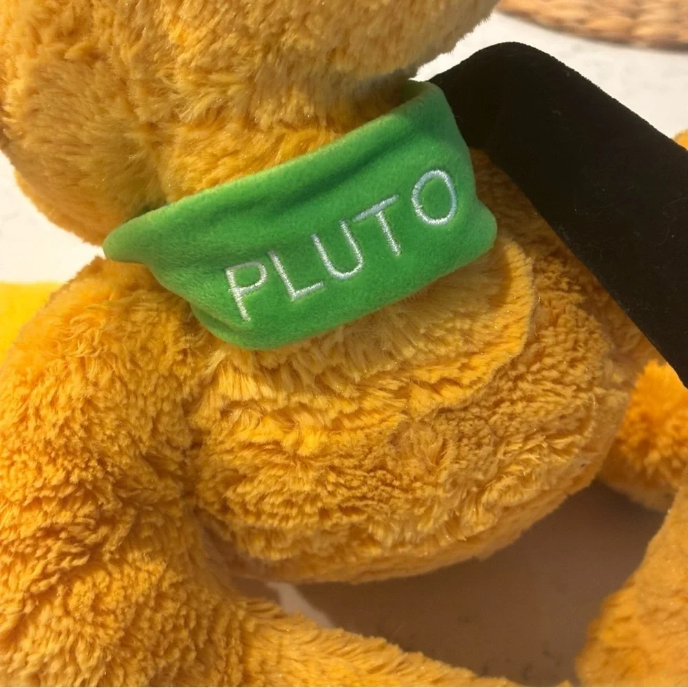 Disney Pluto Plush Toy Yellow and Black - Picture 4 of 9